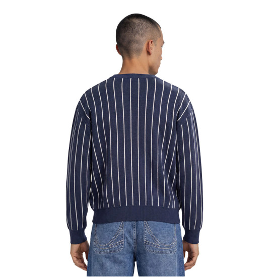 Karl Kani Ανδρική ζακέτα OG Pinstripe Jacquard Cropped Cardigan